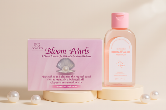 🌸 Opal Co. Feminine Wellness Bundle (Bloom Pearls + Intimate Wash)