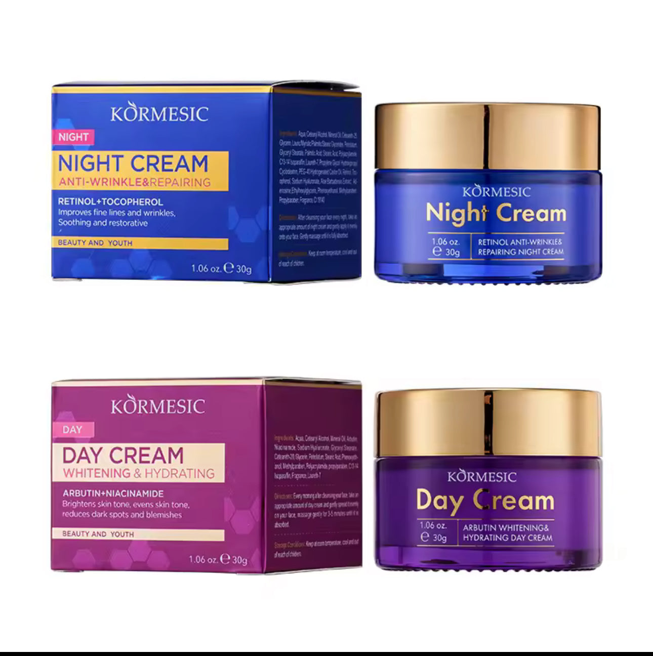 ☀️🌙 KORMESIC Advanced Day & Night facial Set